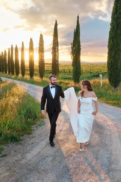 elegant tuscan winery elopement sarah brennan