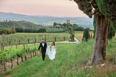 elegant tuscan winery elopement sarah brennan