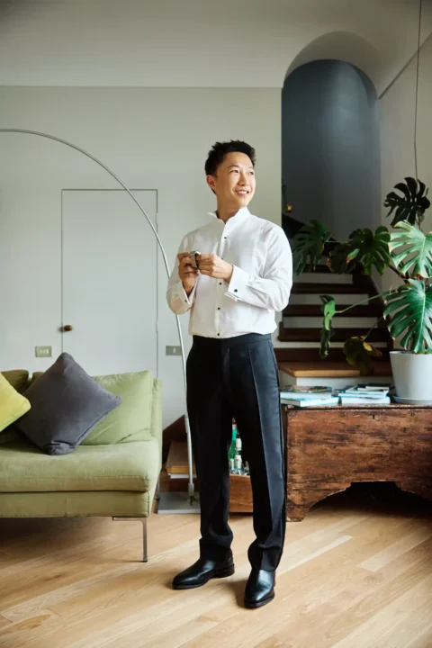 fun lake como wedding stephanie michael