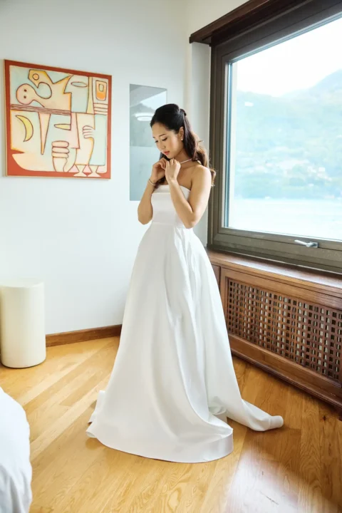 fun lake como wedding stephanie michael