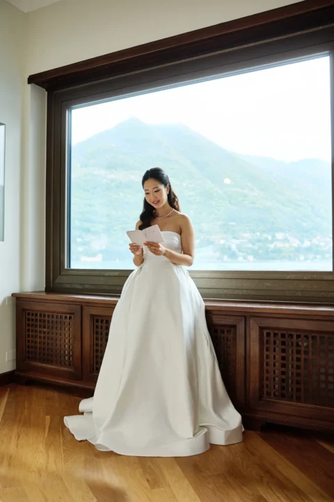 fun lake como wedding stephanie michael