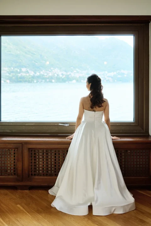 fun lake como wedding stephanie michael