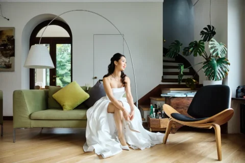 fun lake como wedding stephanie michael