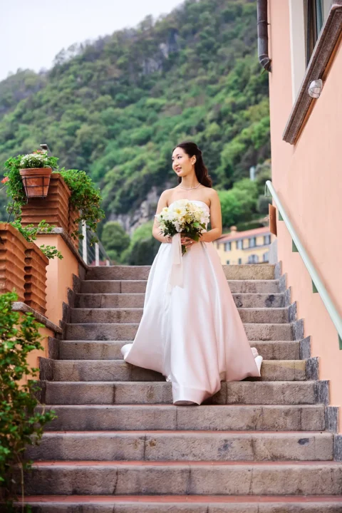 fun lake como wedding stephanie michael