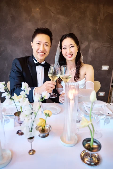 fun lake como wedding stephanie michael