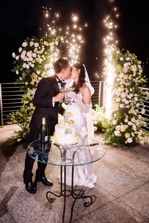 fun lake como wedding stephanie michael