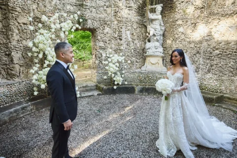 historic garden elopement camellia eric