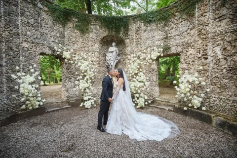 historic garden elopement camellia eric