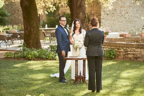 intimate garden elopement erin chris