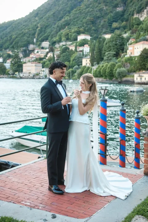 intimate lake como celebration madelyn ashley