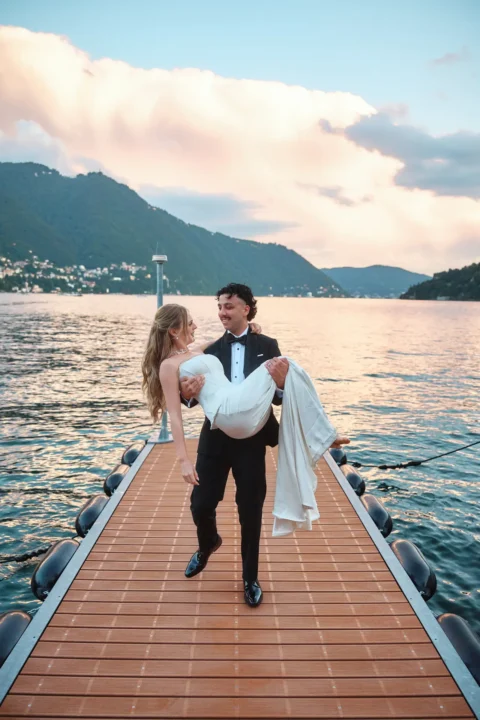 intimate lake como celebration madelyn ashley