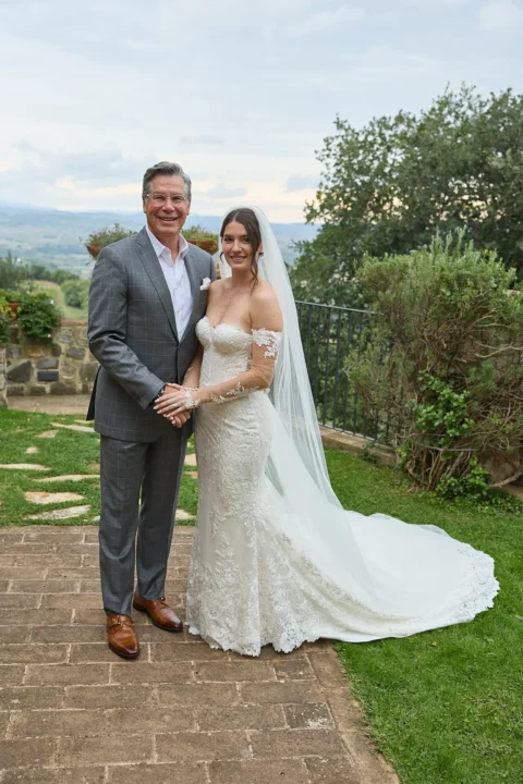 intimate tuscan celebration gabrielle nick