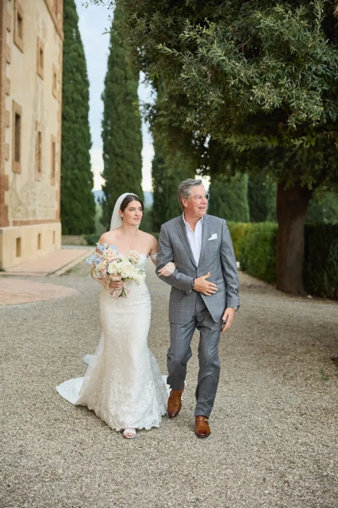 intimate tuscan celebration gabrielle nick