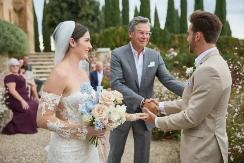 intimate tuscan celebration gabrielle nick