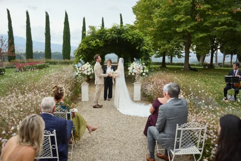 intimate tuscan celebration gabrielle nick