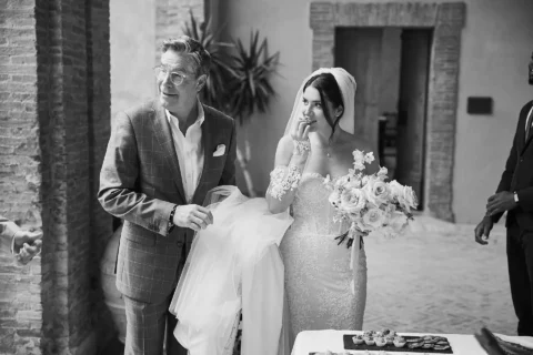 intimate tuscan celebration gabrielle nick