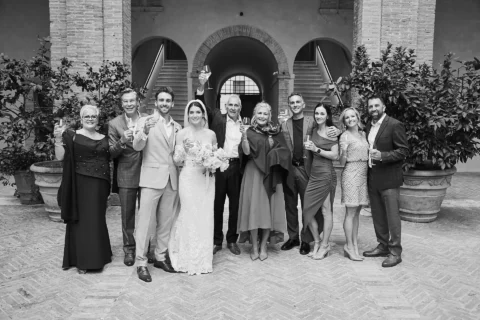 intimate tuscan celebration gabrielle nick