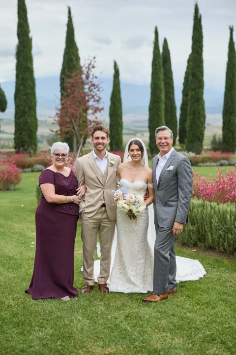 intimate tuscan celebration gabrielle nick