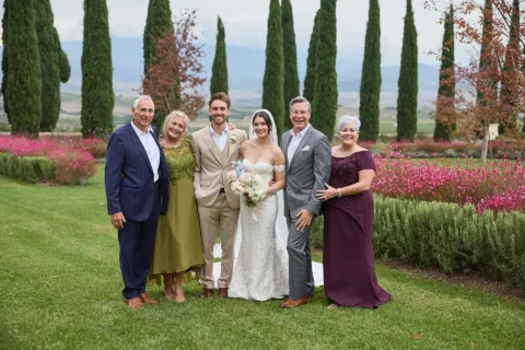 intimate tuscan celebration gabrielle nick