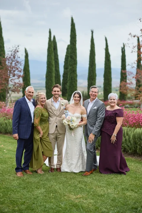 intimate tuscan celebration gabrielle nick