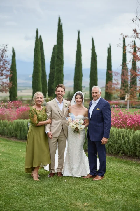 intimate tuscan celebration gabrielle nick