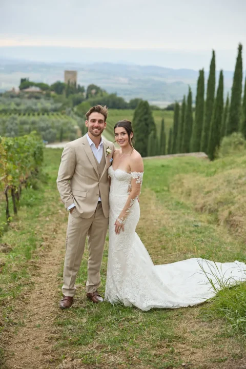 intimate tuscan celebration gabrielle nick