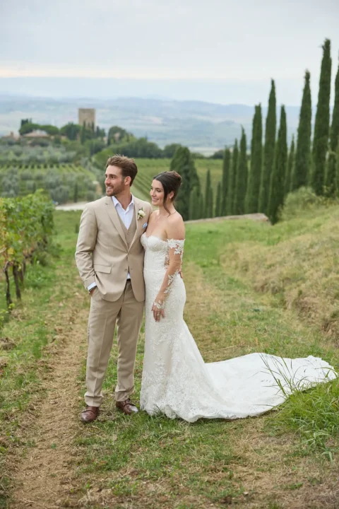 intimate tuscan celebration gabrielle nick