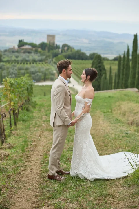 intimate tuscan celebration gabrielle nick
