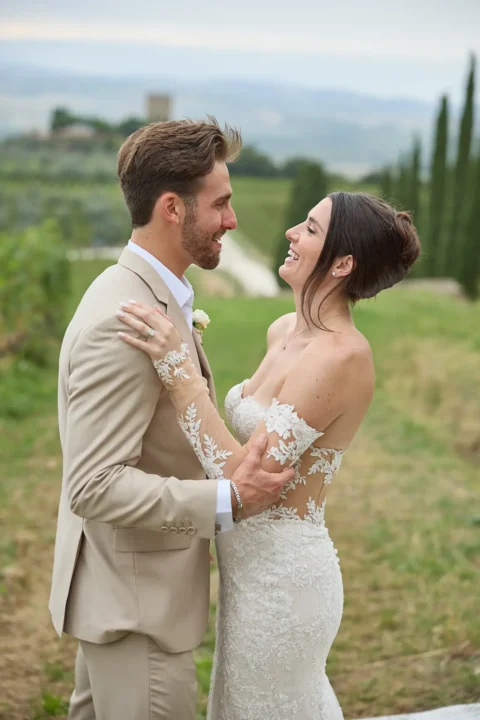 intimate tuscan celebration gabrielle nick