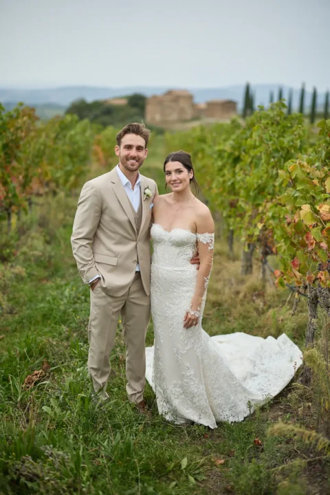 intimate tuscan celebration gabrielle nick