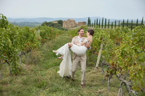 intimate tuscan celebration gabrielle nick