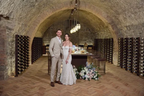 intimate tuscan celebration gabrielle nick