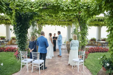 ravello garden elopement lexi john