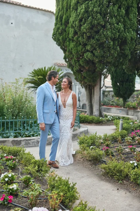 ravello garden elopement lexi john