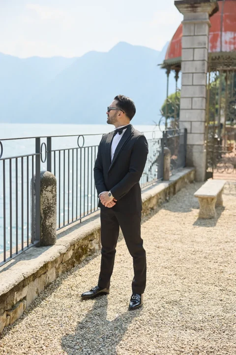 romantic lake como elopement tannaz david