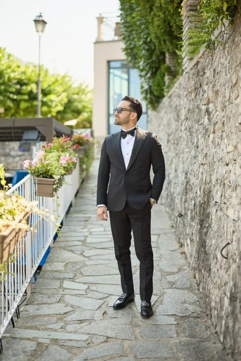romantic lake como elopement tannaz david