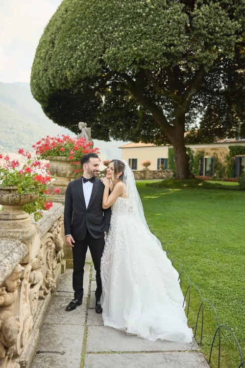 romantic lake como elopement tannaz david