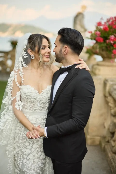 romantic lake como elopement tannaz david