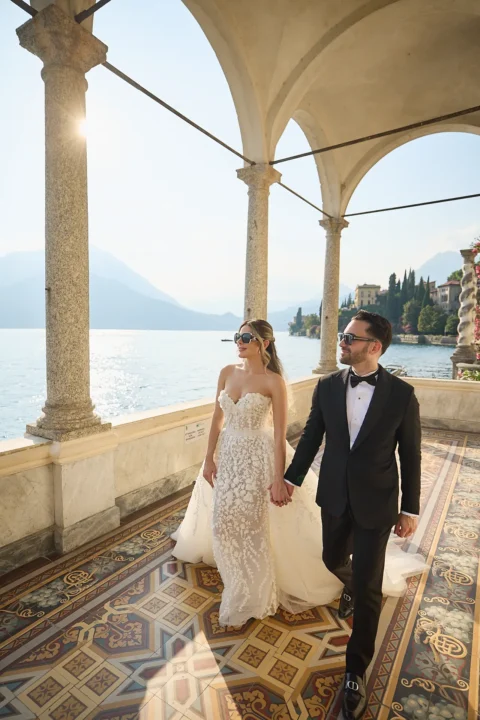 romantic lake como elopement tannaz david