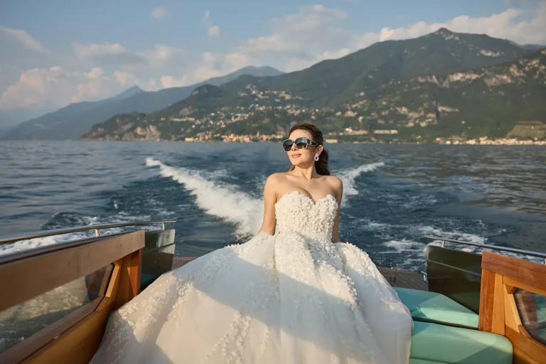 romantic lake como elopement tannaz david