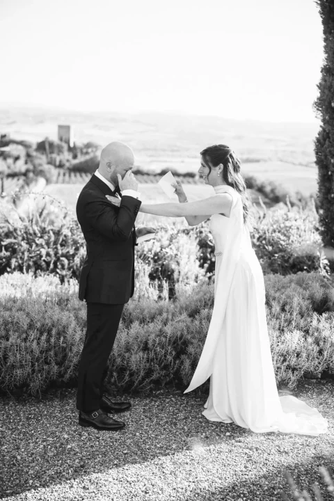 small wedding tuscany katelyn charlie