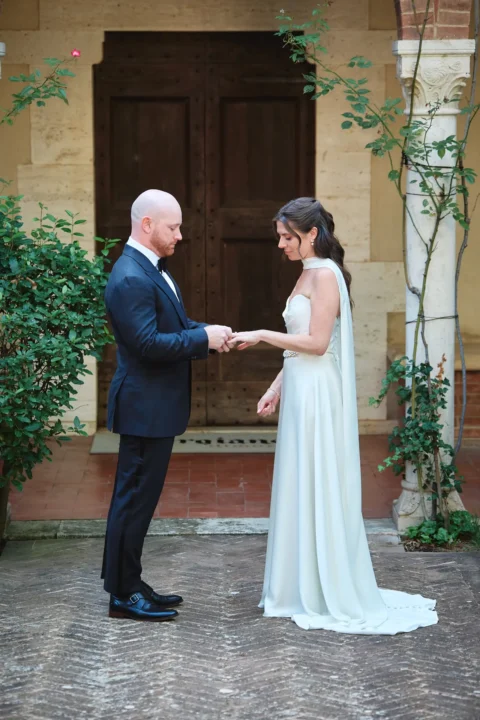 small wedding tuscany katelyn charlie