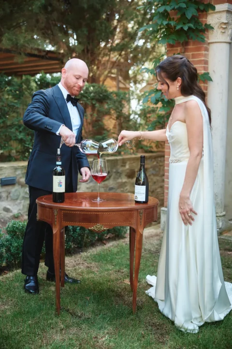 small wedding tuscany katelyn charlie