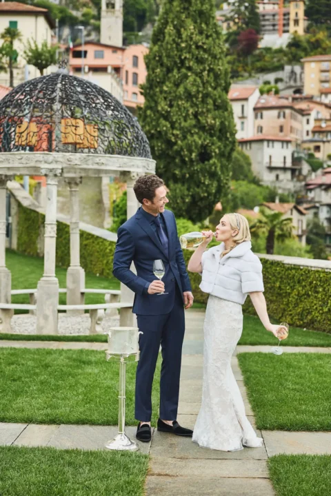 sophisticated lake como elopement rachele brady