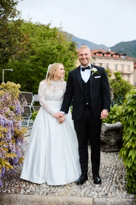springtime lake como wedding juliana brendan