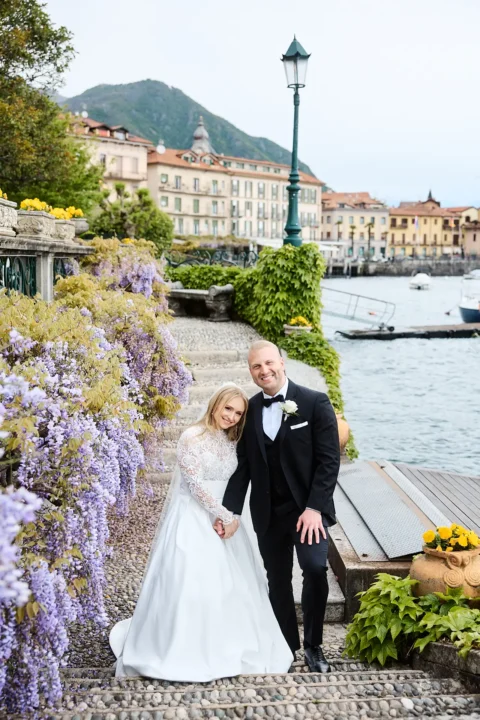 springtime lake como wedding juliana brendan