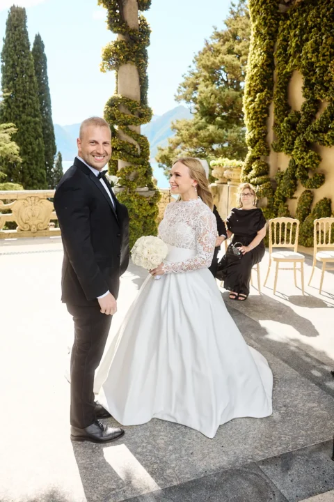 springtime lake como wedding juliana brendan