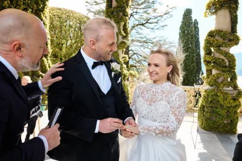 springtime lake como wedding juliana brendan