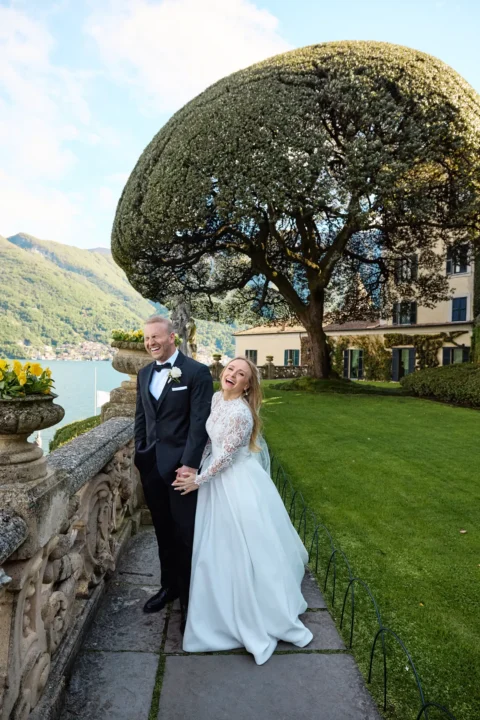 springtime lake como wedding juliana brendan