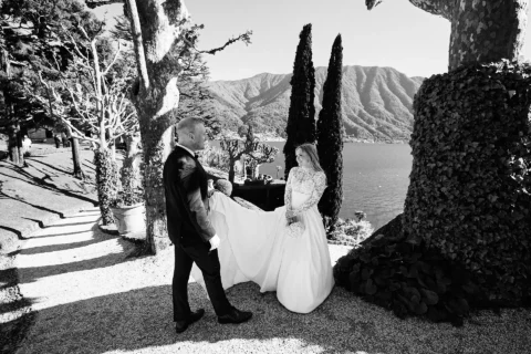 springtime lake como wedding juliana brendan